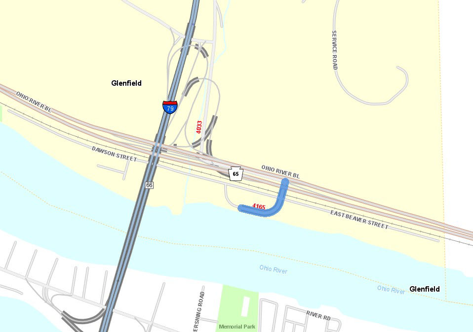 Glenfield Viaduct Location Map