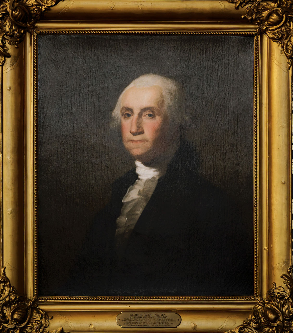 Classic Portrait Painting in Ornate Gold Frame