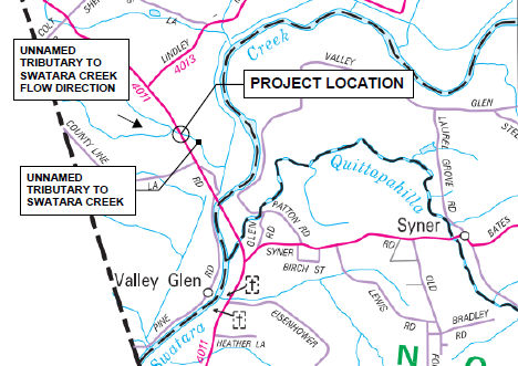 Gravel Hill Road Bridge Replacement Project Location