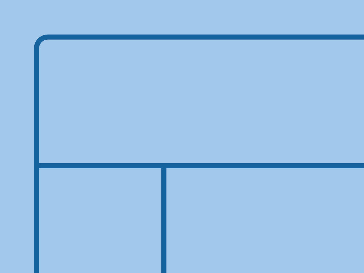 Simple outline of a grid layout