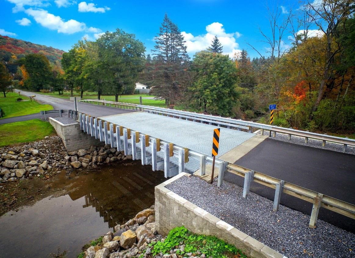 image of new bridge over creek