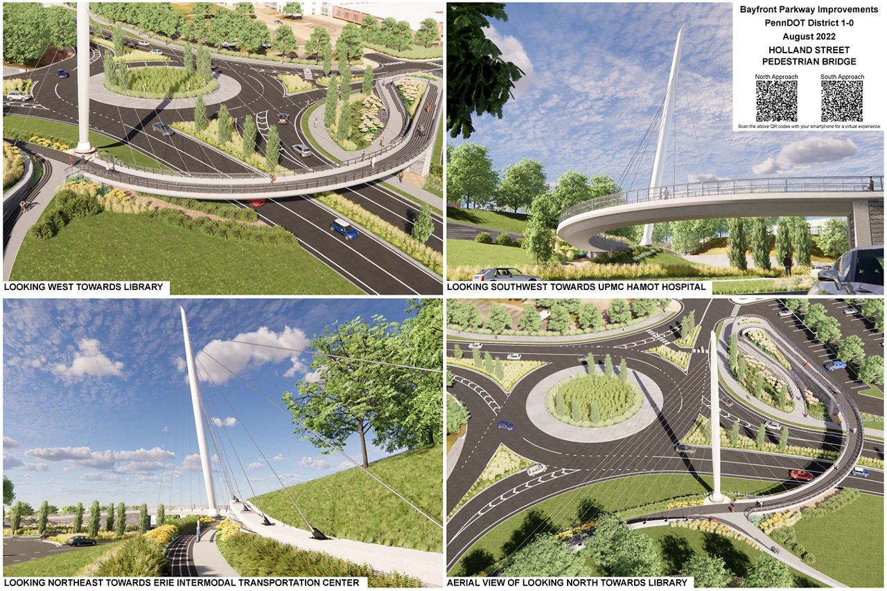 Holland pedestrian bridge renderings