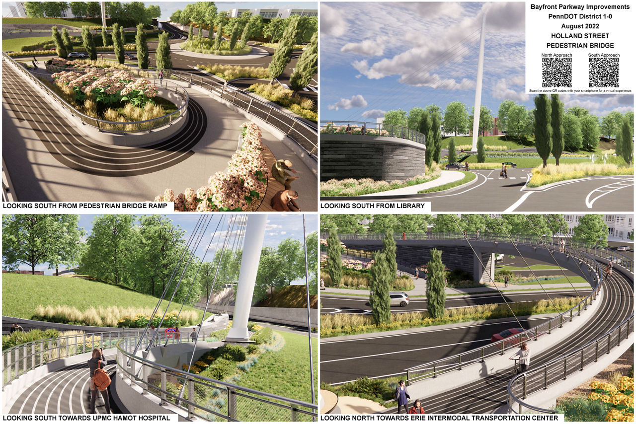 Holland pedestrian bridge renderings