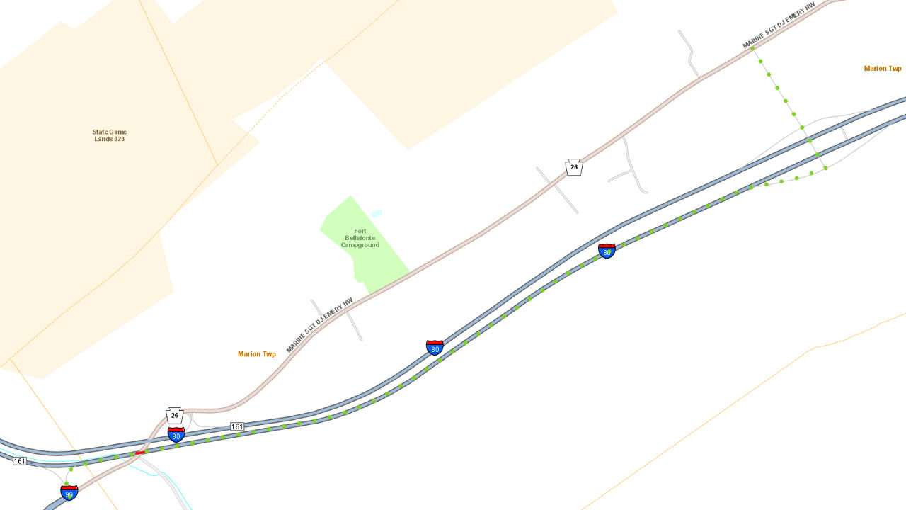 I-99 Northbound Detour