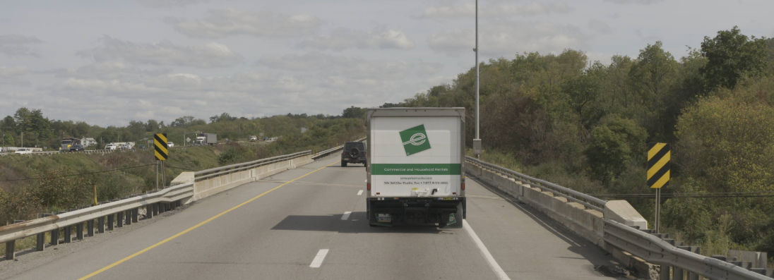 I-80 eastbound bridge spanning Route 26