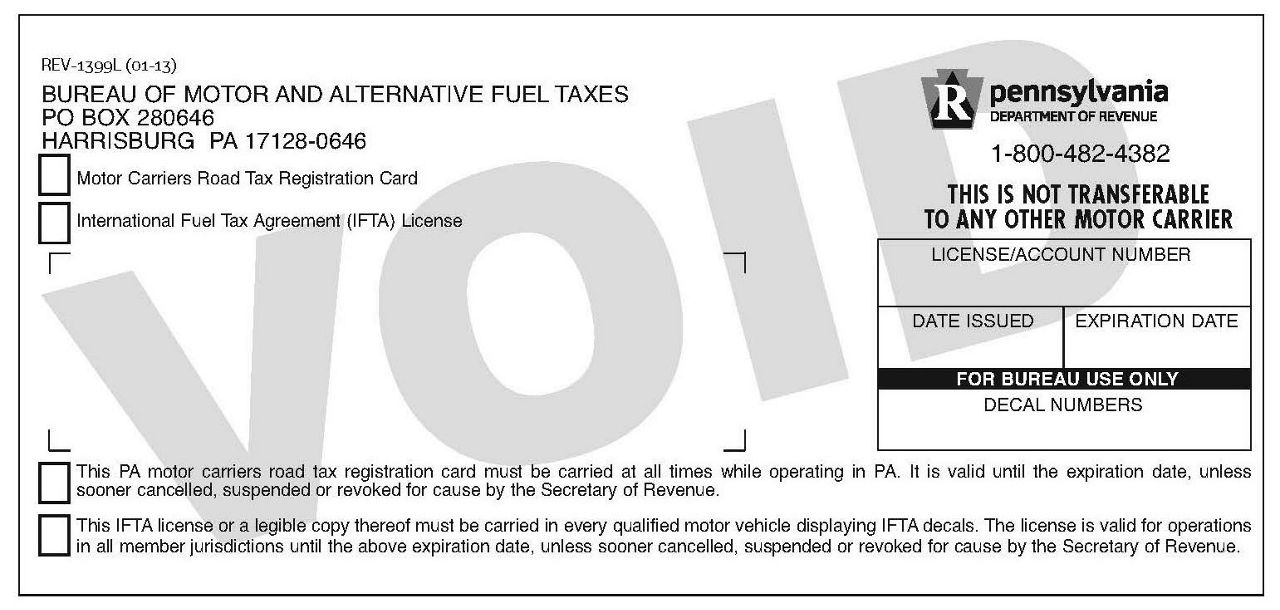 Motor Carrier Road Tax Decals | Department of Revenue