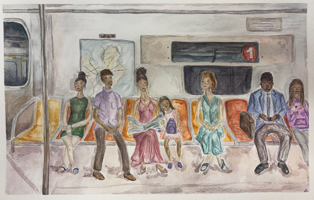 Our Shared Line Painting by Lily Hayes