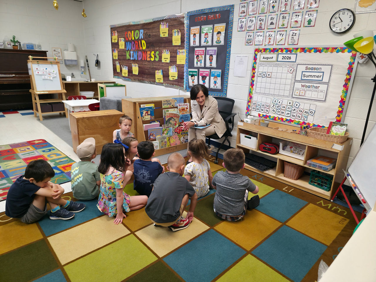 Secretary Arkoosh visits Sunshine Corners child care center