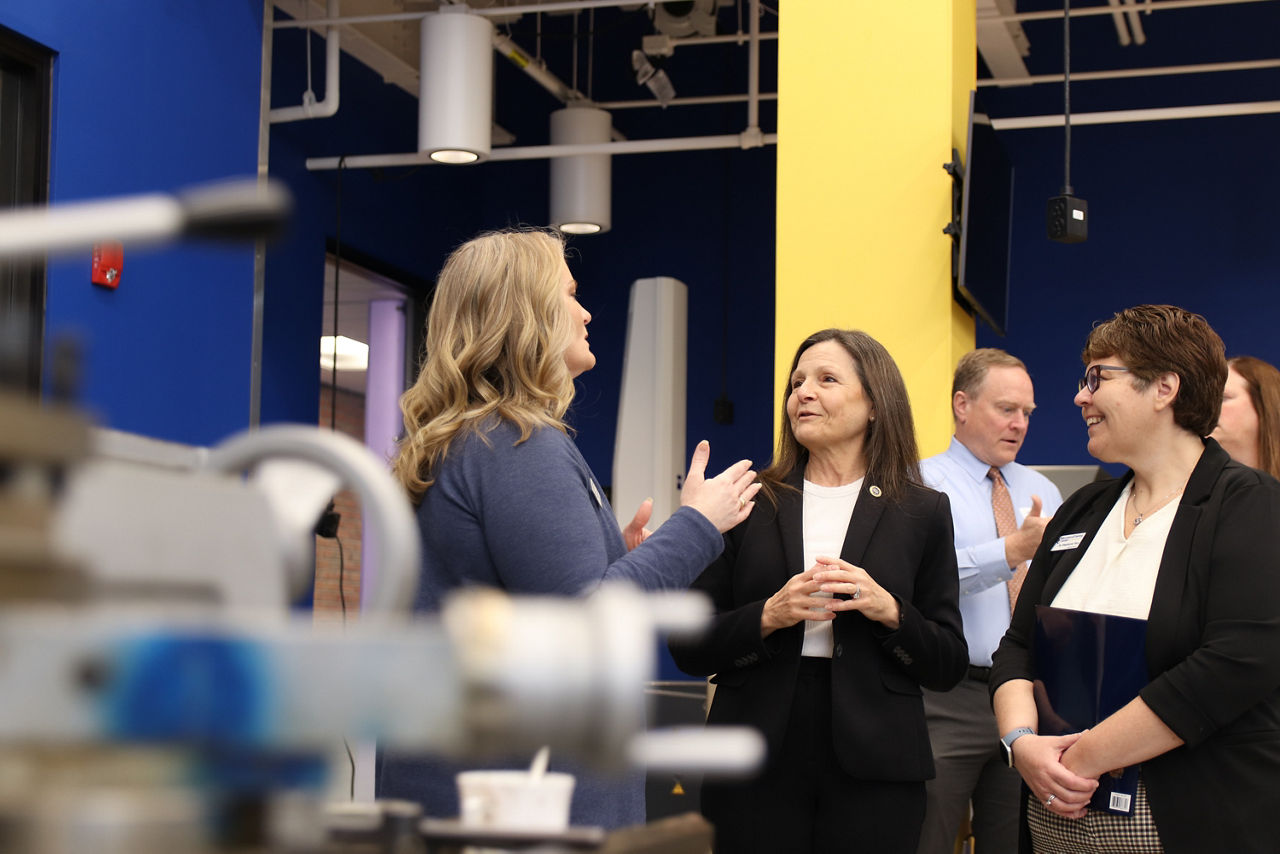 L and I Secretary Nancy A. Walker visits Pitt-Titusville's Machining Program