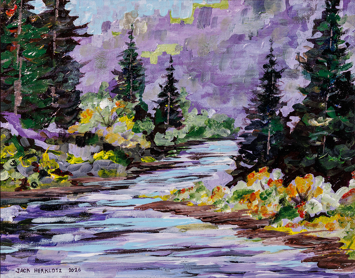 mountainous riverscape 