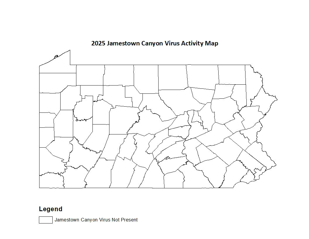 2025 Jamestown Canyon Virus Activity Map