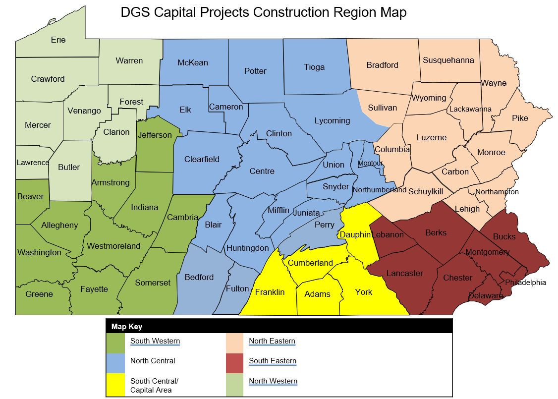 Map of Regions