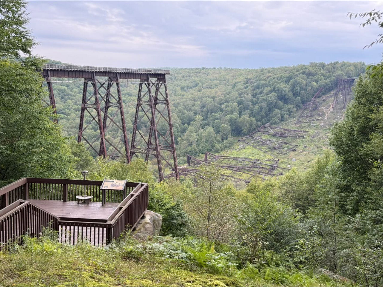 The skywalk at Kinzua Bridge State Park.