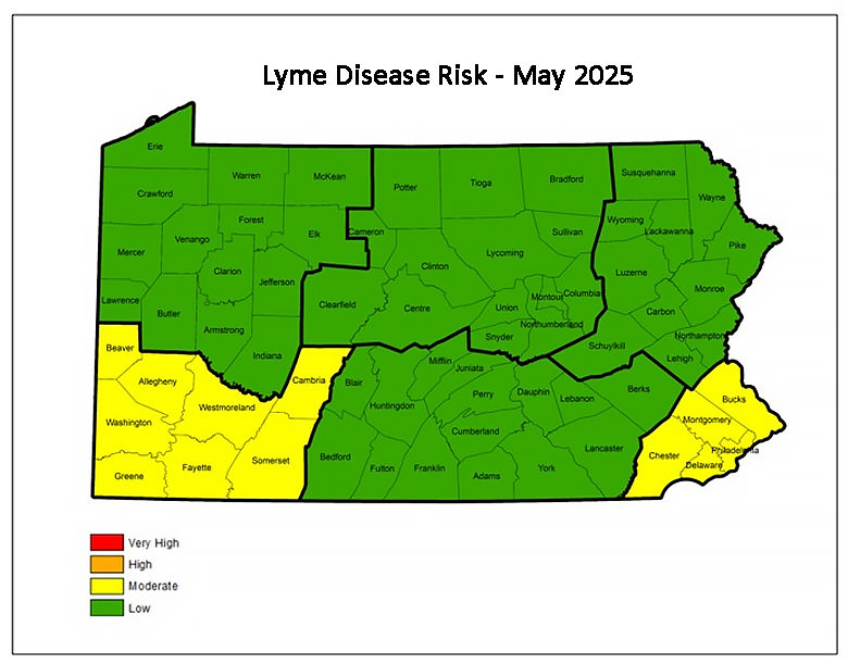 Lyme Disease Risk - May 2025