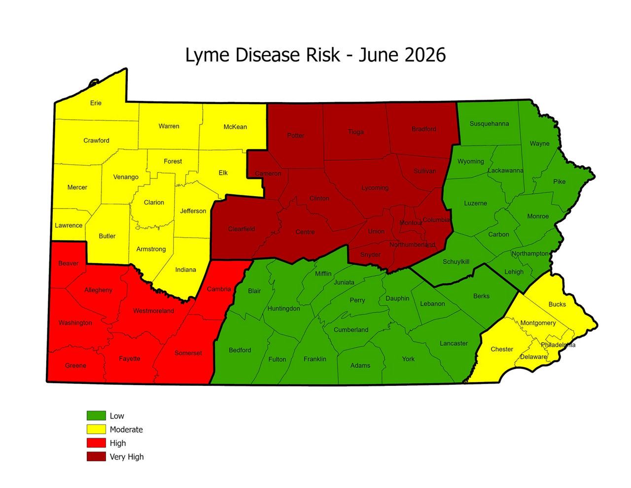 Lyme Disease Risk - September 2025