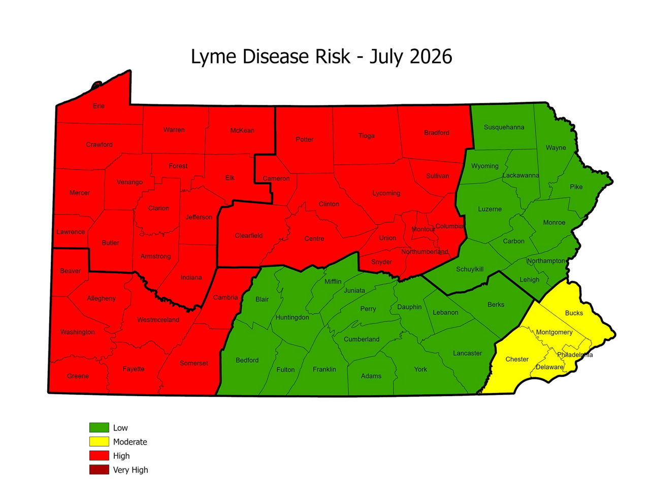 Lyme Disease Risk - July 2026