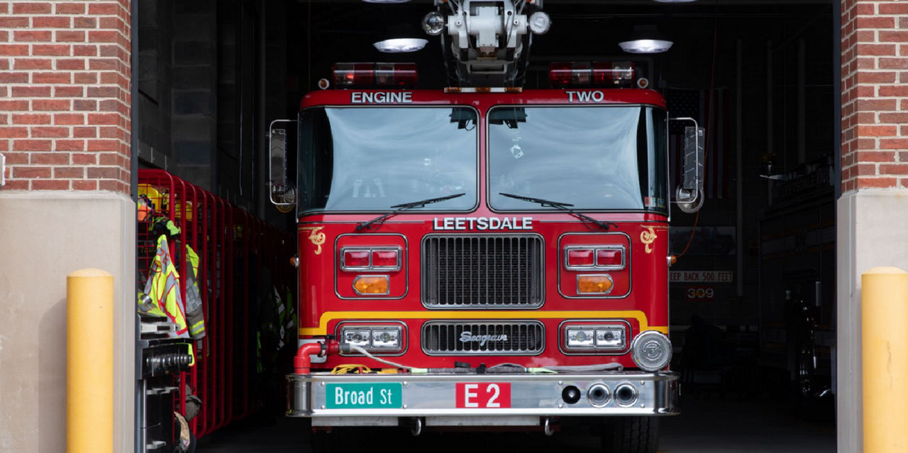 Leetsdale Engine Two firetruck.