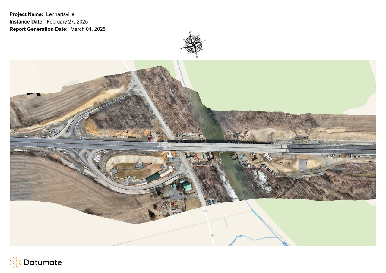 Map of Lenhartsville Bridge Project