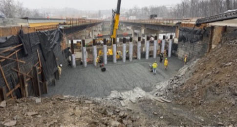 Abutment 2 MSE Panel Installation