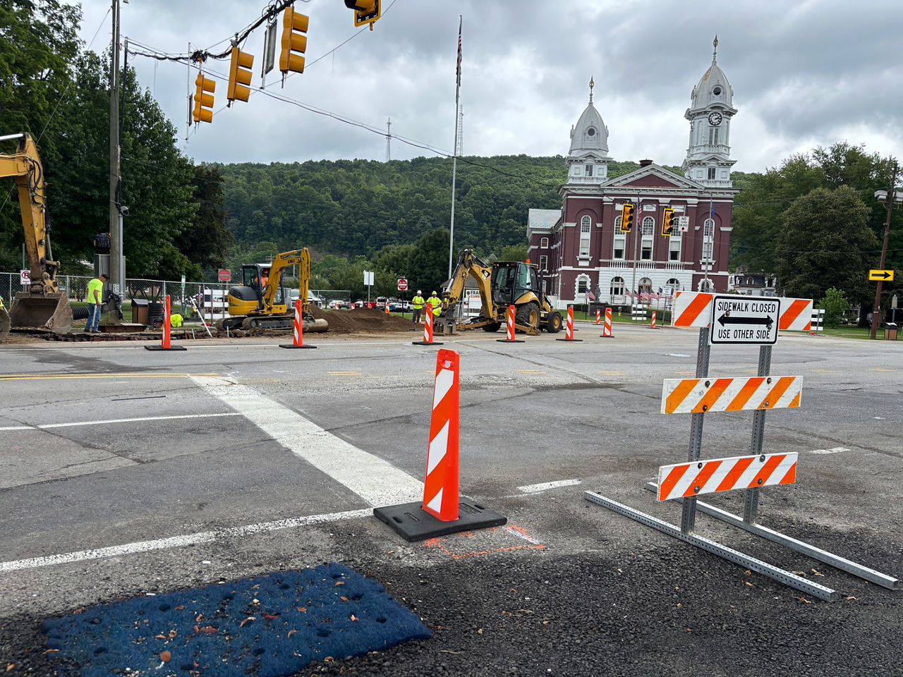 Liberty street progress picture from July 28