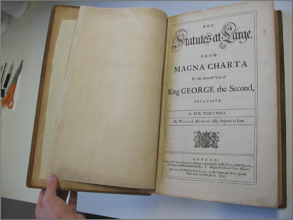 Library Statutes and Magna Charta 