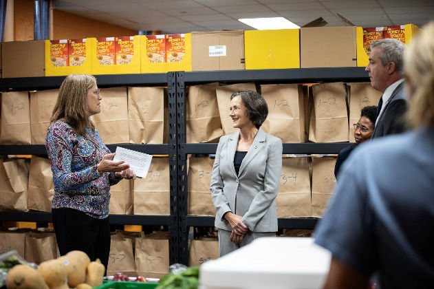 Secretary Val Arkoosh visited Camp Curtin YMCA and the Harrisburg Area Food Pantry to Announce the 2024-2025 LIHEAP Season