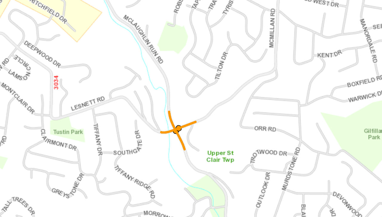 McLaughlin Run Road Bridge Project map