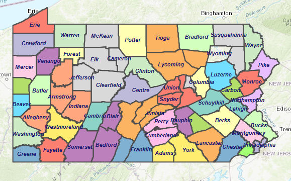 Naloxone for First Responders map