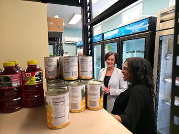 DHS Secretary Arkoosh meets with leadership from New Bethany for a roundtable discussion on the importance of access to healthy food for individuals, families, and communities. 