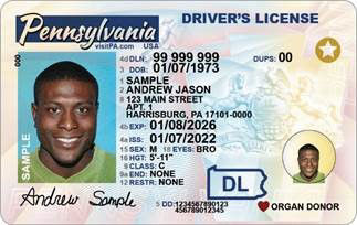 NEW PA License Design 2022