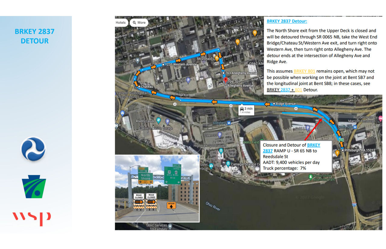 North Shore Bridge Project Detours