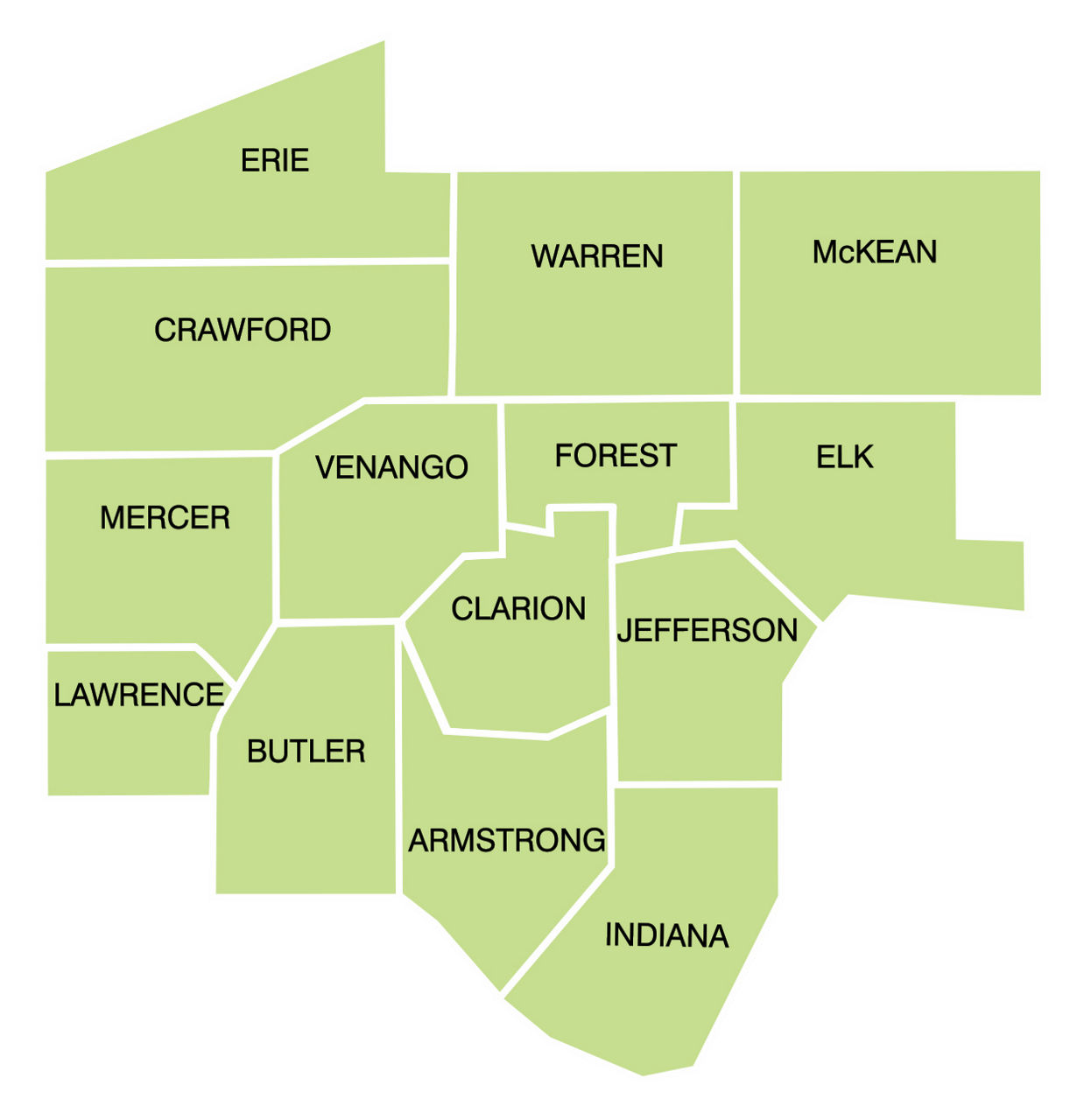 Northwest Region Counties