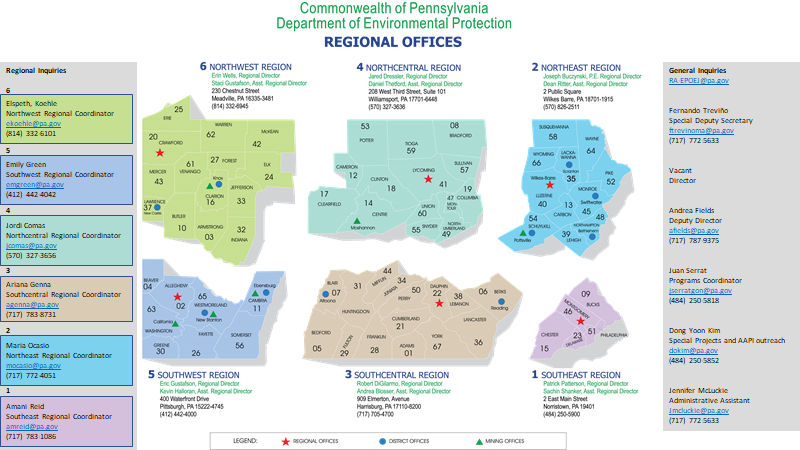 DEP OEJ Regional Map