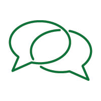 overlapping speech bubbles
