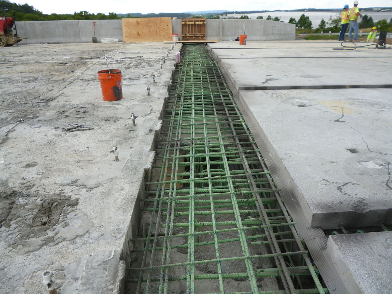 concrete bridge deck on I-78 in Lehigh County