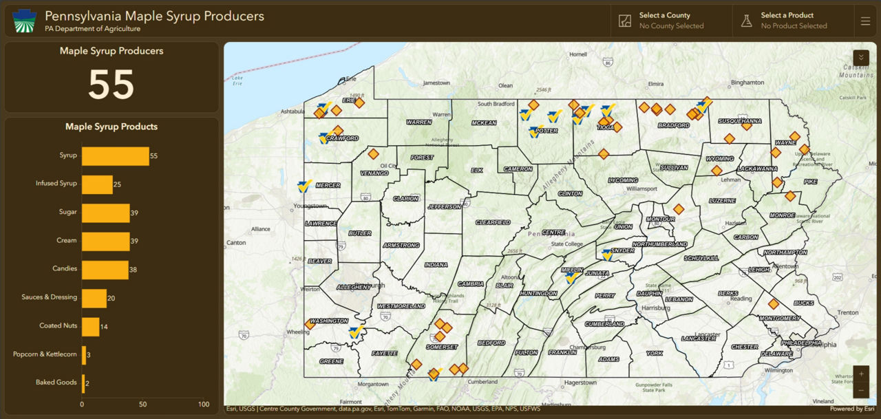 PA Maple Dashboard