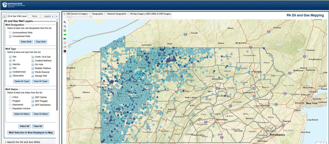 PA Oil and Gas Mapping