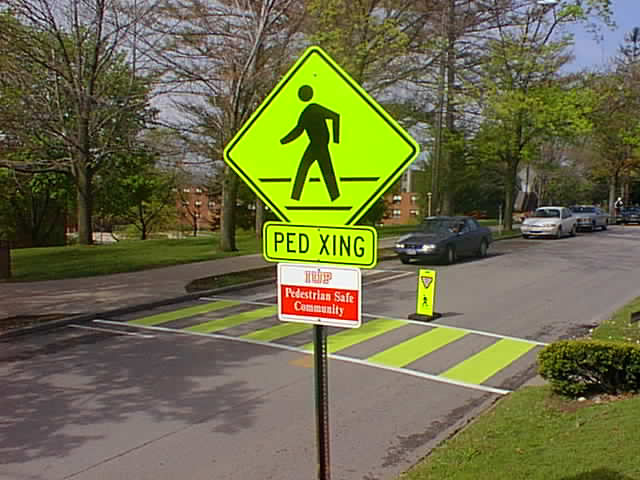 PED XING Sign