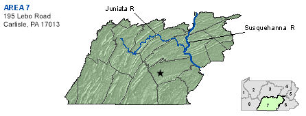 Diagram showing PFBC fisheries management area 7