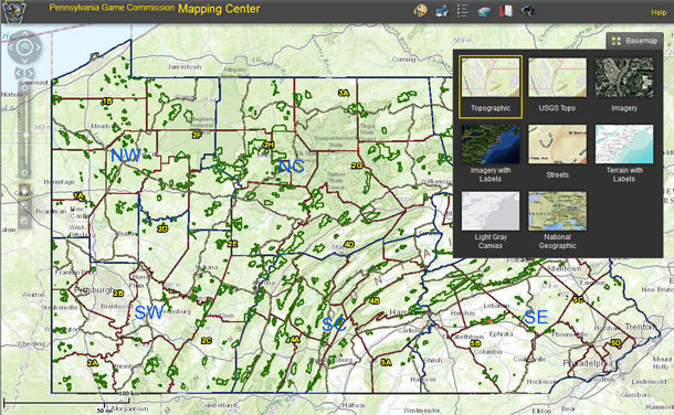 mapping center screenshot