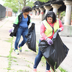 Philadelphia roadside cleanup