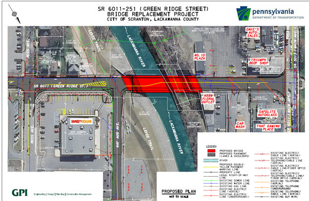 Green Ridge Street Bridge Replacement Project Map