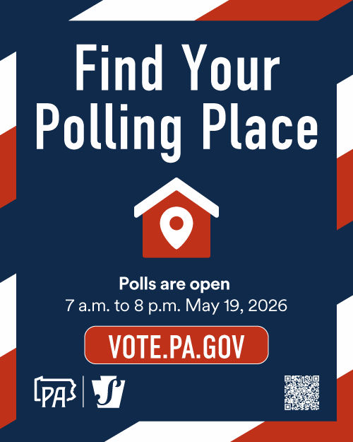 Find your polling place poster