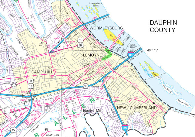 Lemoyne Bottleneck Improvements Map