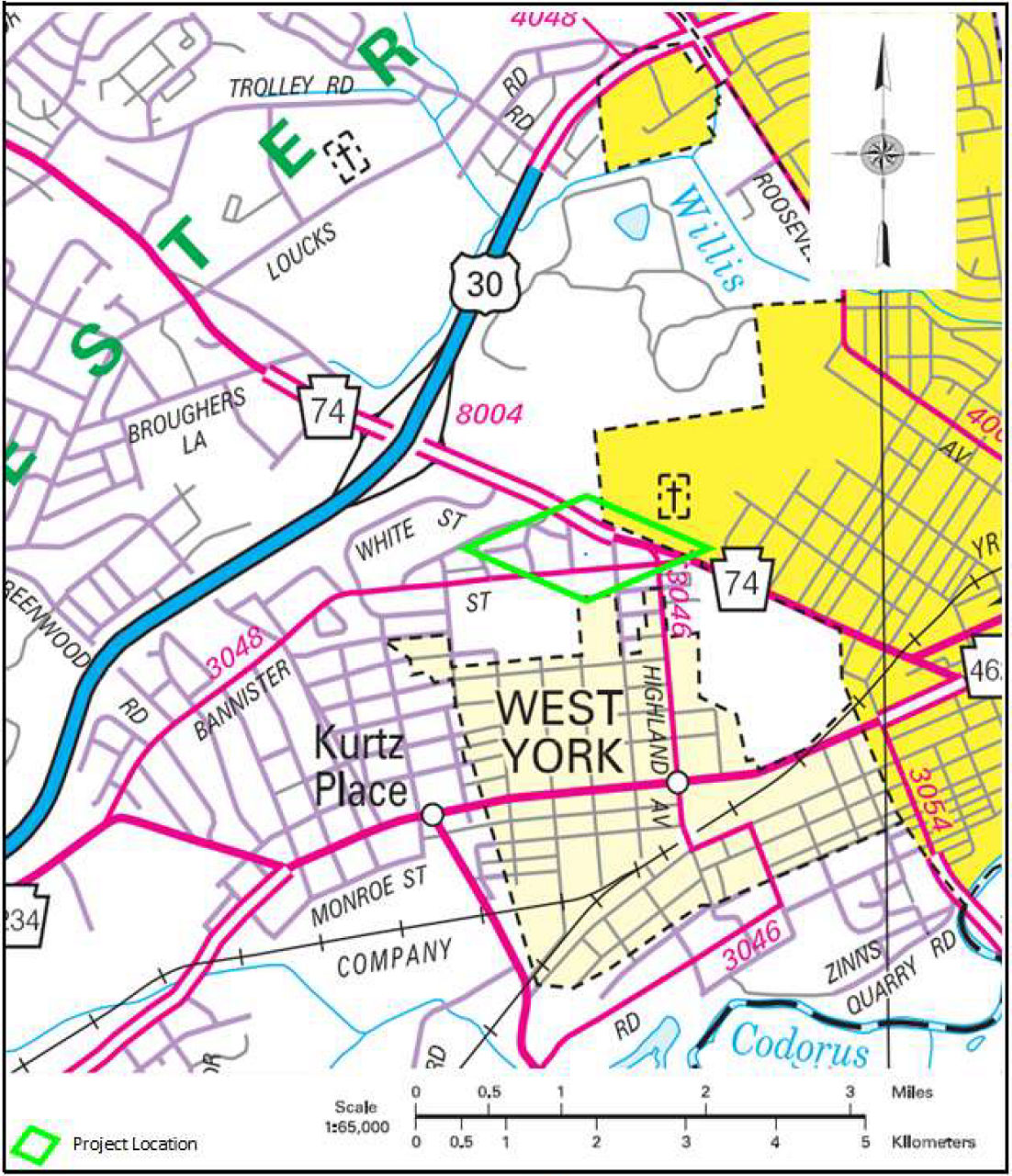 Lucky Road Over Otter Creek project map