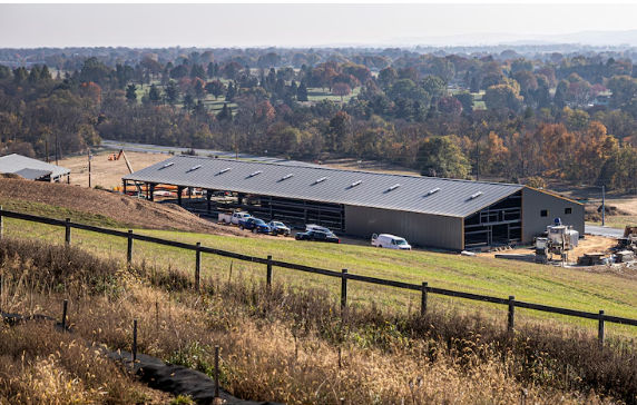 Ongoing construction of new stables