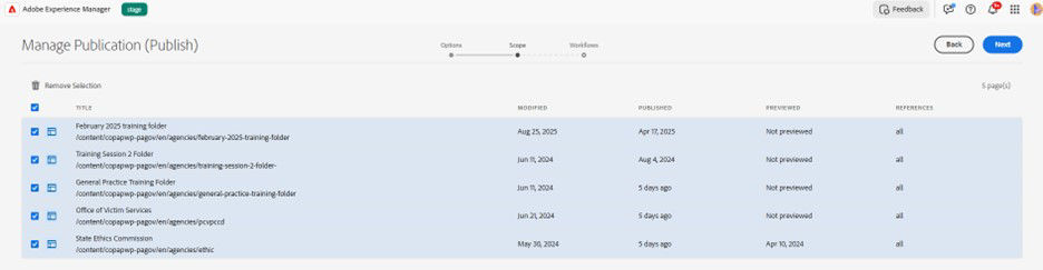 Publish Later step 4.7