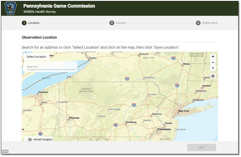 Wildlife Health Survey System