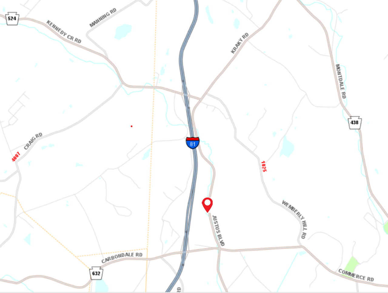 route 347 project location