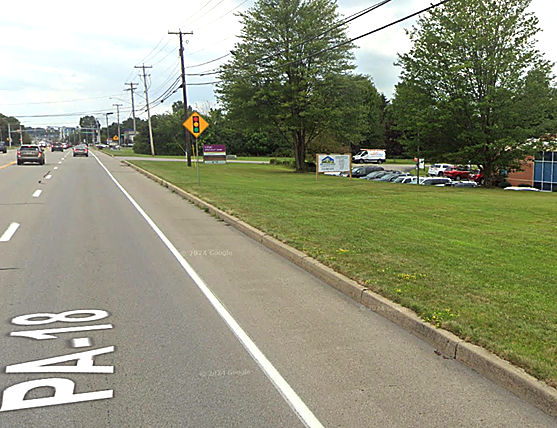 Route 18 sidewalk project photo